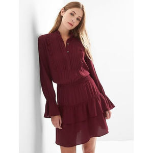 GAP Ruffle Pintuck Dress